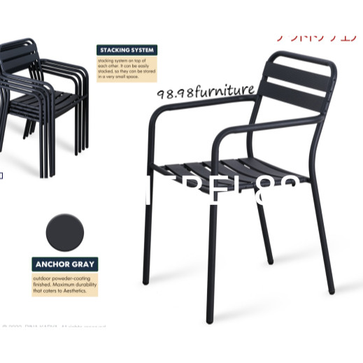 [MYMEBEL88] PROMO TERMURAH BINA KARYA STAR B CHAIR - Kursi Outdoor Taman - Cafe Besi - Medan