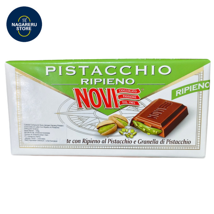 

Novi tav pistacchio (coklat compound susu dengan kacang pistachio) 105gr