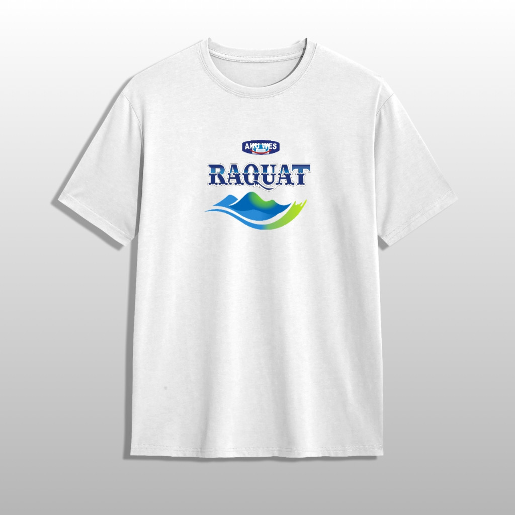 Kaos Plesetan Aqua Raquat Katun Combed