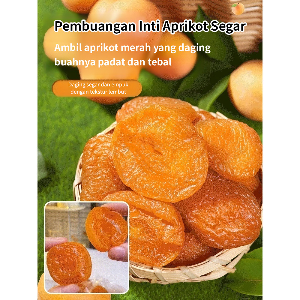 

❤Beli 1 Gratis 2❤【Lezat tanpa beban fisik apa pun】Aprikot Kering Tanpa Biji 250g/ Toko Buah Aprikot Kering/Aprikot Kering Organik Berkualitas Tinggi, Rendah Gula Dan 0 Lemak/Cemilan Tanpa Biji, Aprikot Merah Kering Tanpa Biji/Cocok Untuk Segala Usia