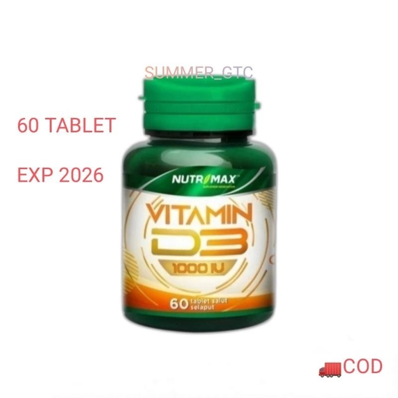 NUTRIMAX vitamin D3 1000iu 60 tablet d3 1000 IU