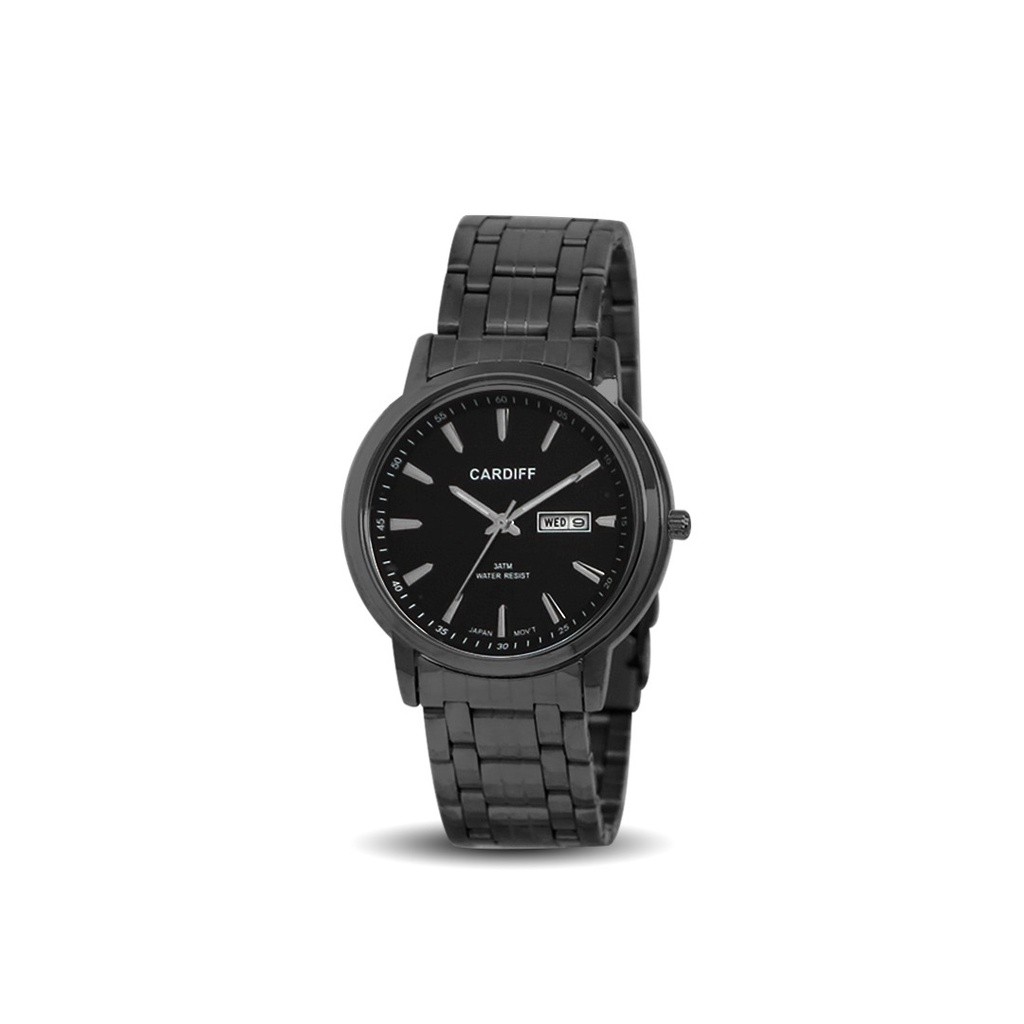 CARDIFF Analog I 7610 Jam Tangan Kasual Pria Rantai Water Resist