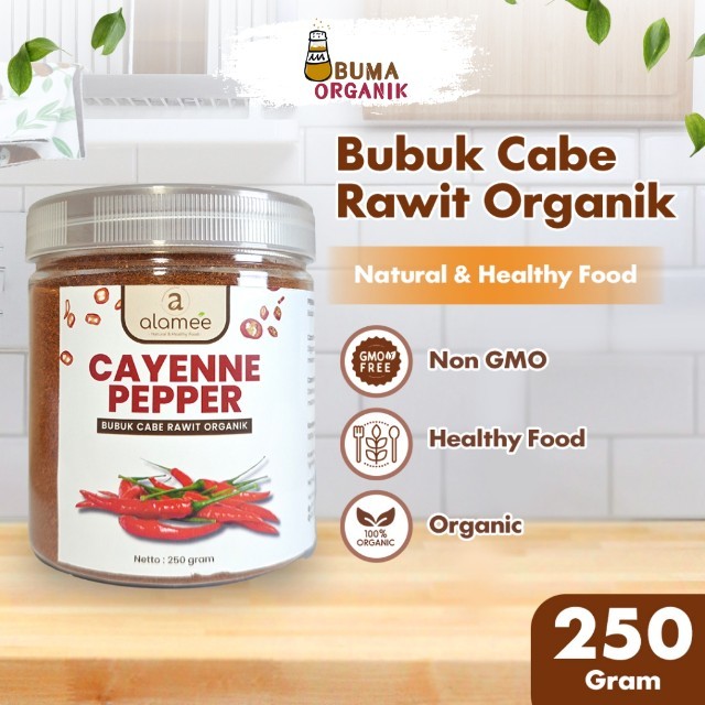 

ALAMEE Bubuk Cabe Rawit Cayenne Pepper Seasoning Powder Cabai Bumbu Masak Dapur 250gr BUMA