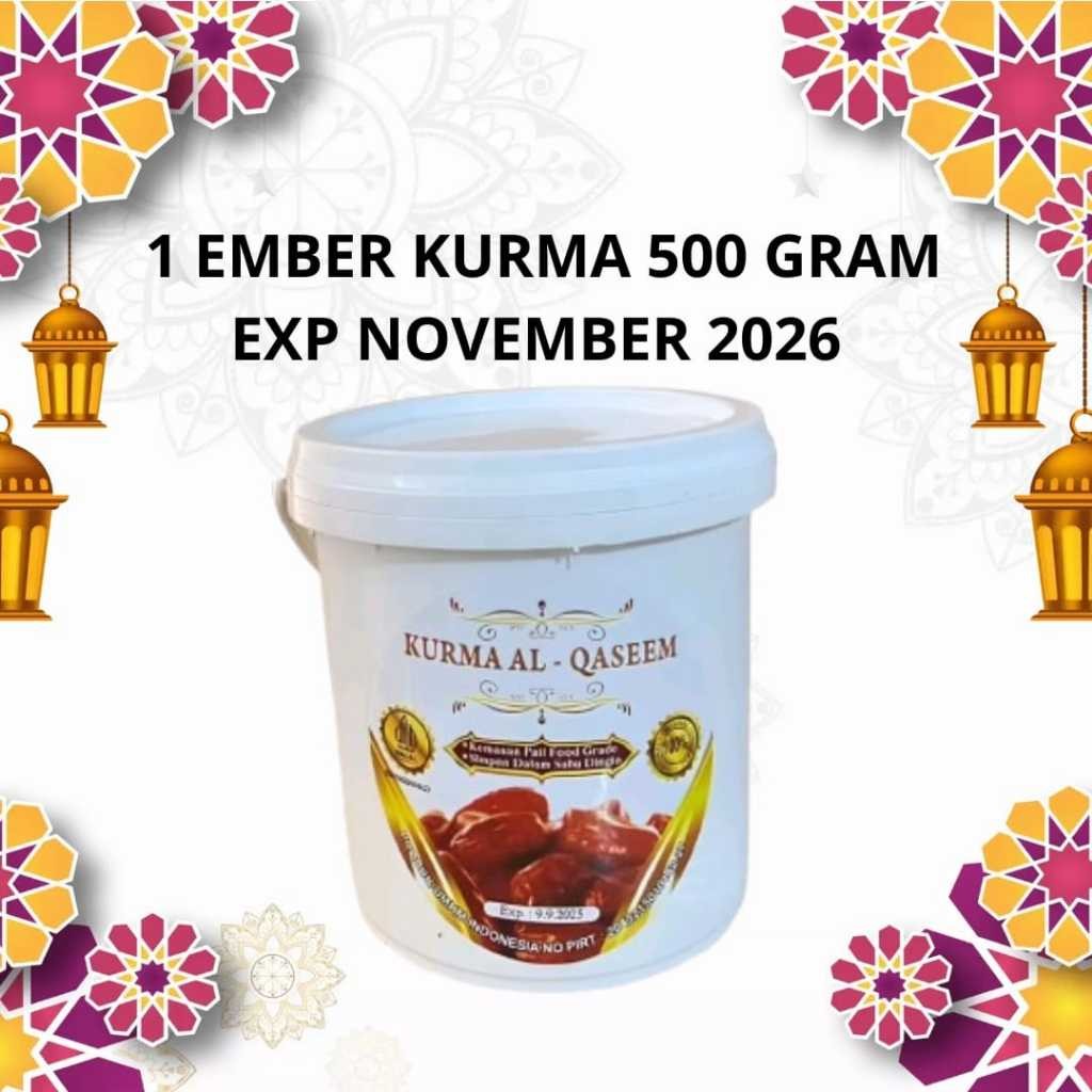 

Kurma Al-Qaseem Kemasan 1 Ember 500 Gram