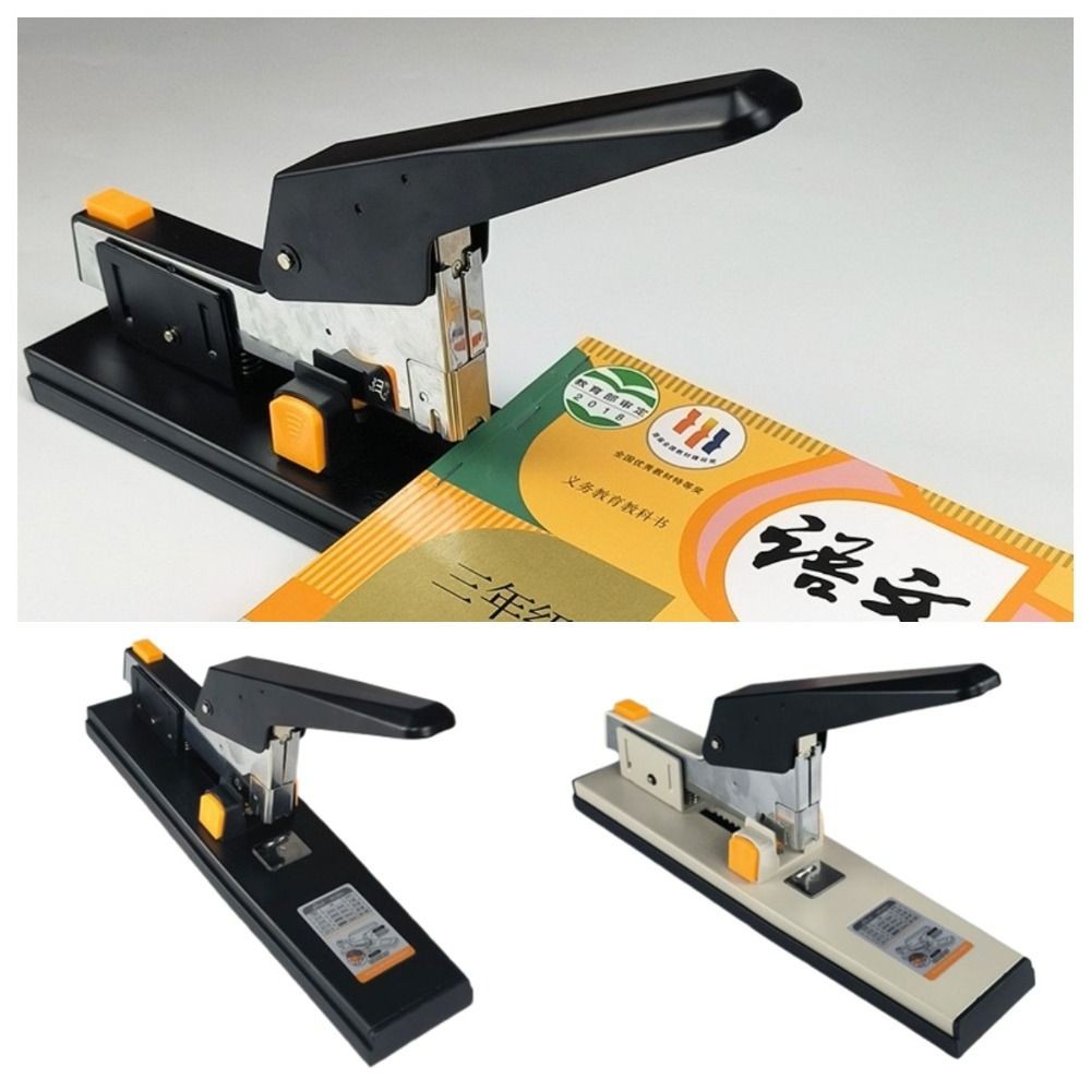 

Large Capacity Hand Operated Staple Pop-up Type Anti-slip Heavy Duty Stapler Up To 100 Pages with 4000pcs Nails