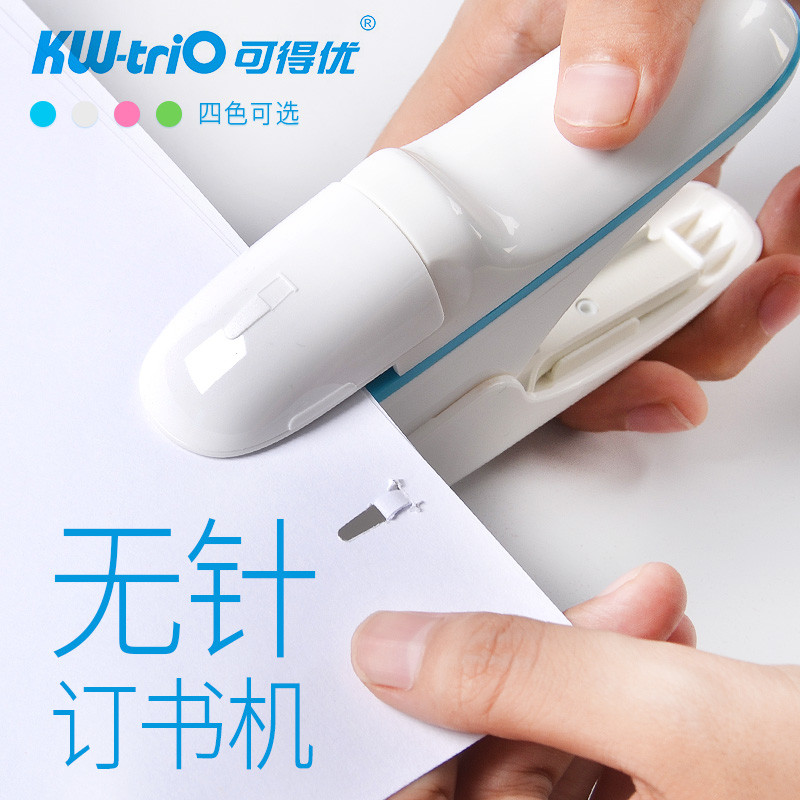 

Stationery Office Thickening Paper Stapler Without Staples Labor-saving Stapleless Stapler Hot Plastic Bookbinding Mini Stapler