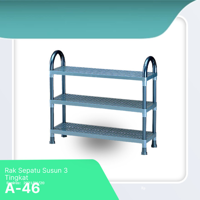LION STAR Rak Sepatu Plastik 3 Susun Shelf Stand Susun-3 A-46
