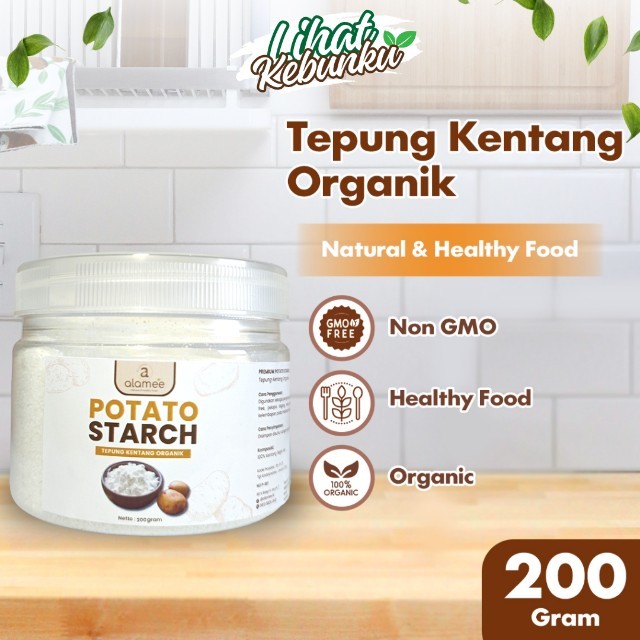 

ALAMEE Tepung Kentang Halus Potato Starch Kue Organik Premium Gluten Free 200gr LIHAT KEBUNKU