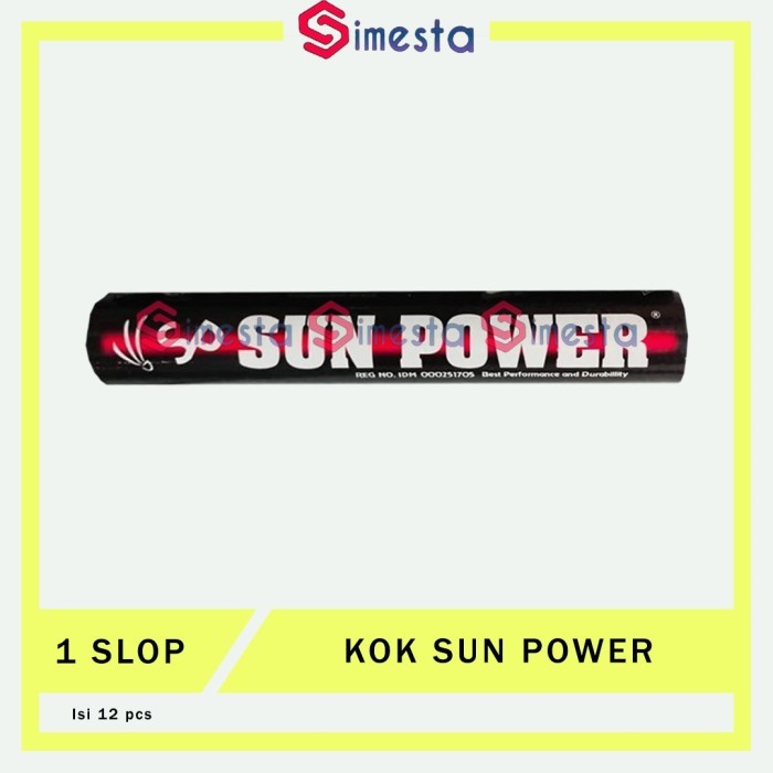 Shuttlecock Badminton Kok Bola bulu tangkis Sun Power