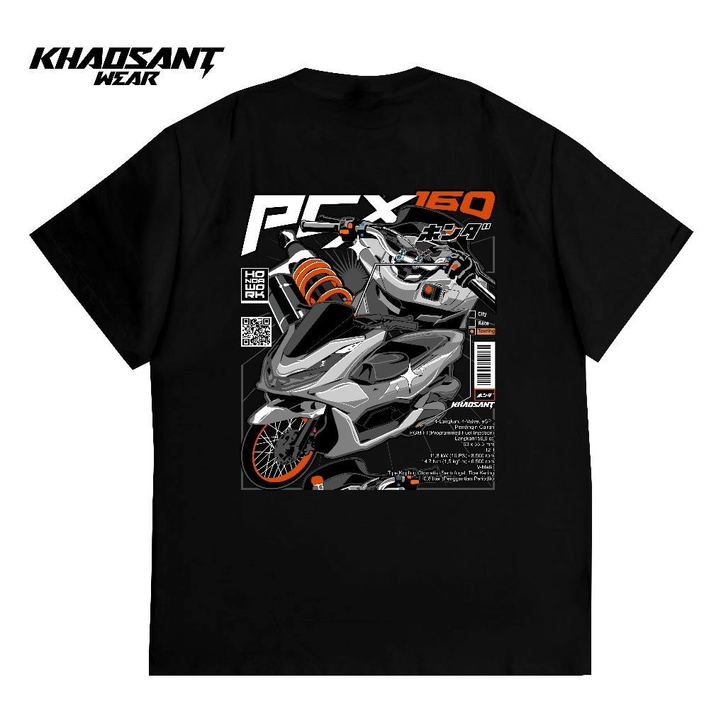 KHAOSANT Kaos Honda PCX 160 Otomotif Modifikasi Honda Gank