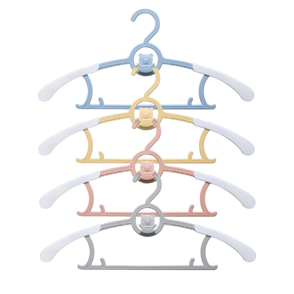 

10Pcs Extendable Baby Nursery Closet Hanger Space Saving Kids Clothes Hanger for Girl Boy Toddler Kids
