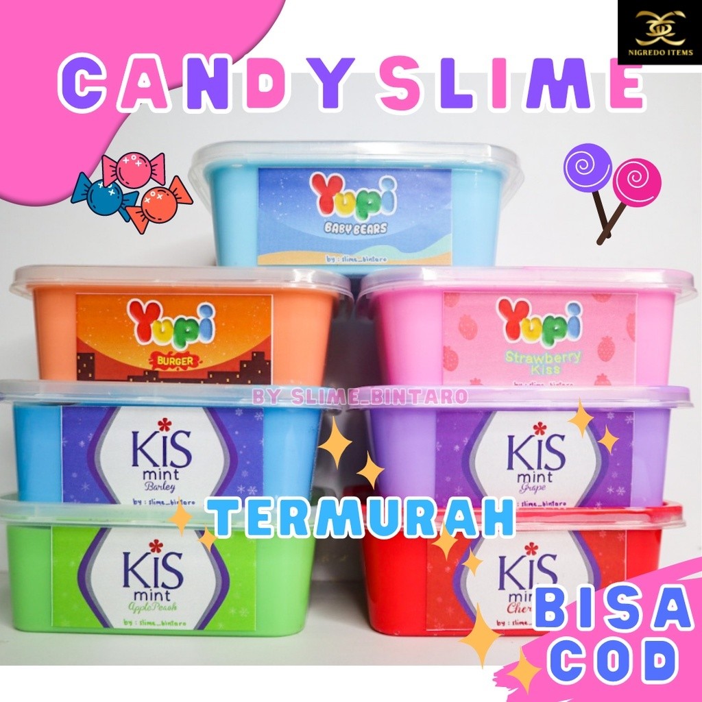 CANDY SLIME BY SLIME BINTARO || TOFU SLIME || SLIME TERMURAH | || SLIME BERKUALITAS
