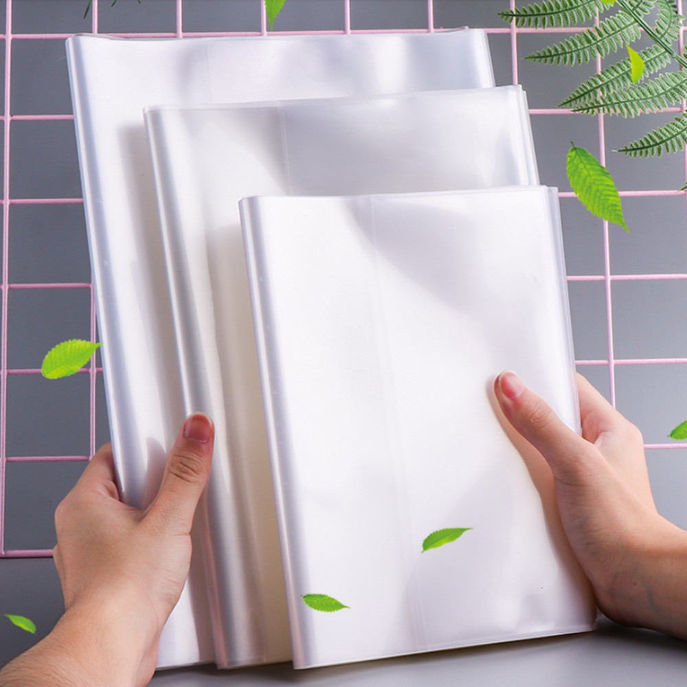 

10 Sheets A4 A5 B5 Frosted Transparent Self-adhesive Book Cover Waterproof Non-slip Book Cover Student Notebook Film