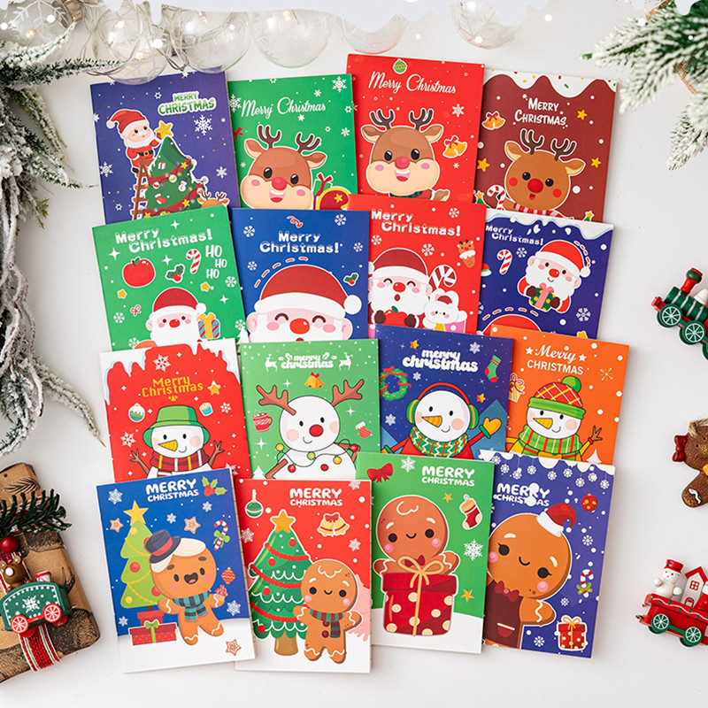 

20 pcs Christmas Theme Mini Notebook Christmas Decoration Pocket Portable Notepad Children's Small Prize Booklet
