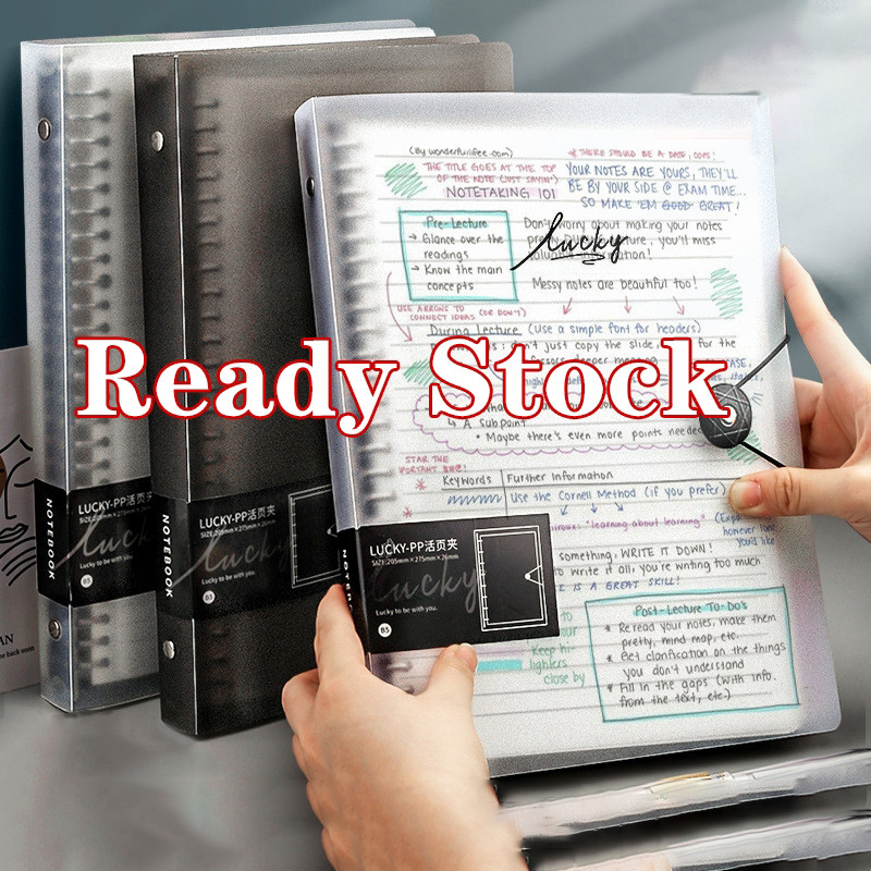 

A5 Binder Folder Office Storage Notebook Cover File Ring Test Paper Data Storage Folder Binder Learning Planner Paper Cover
