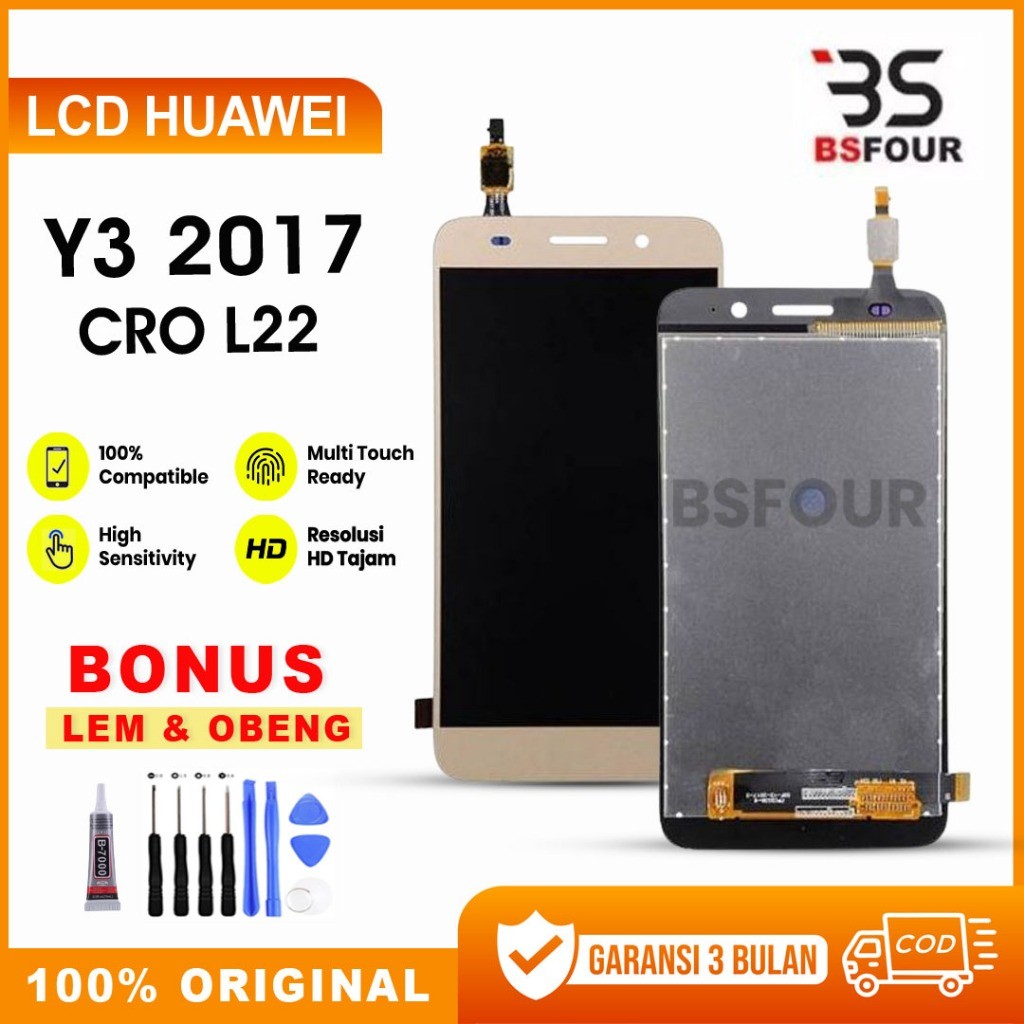 LCD HUAWEI Y3 2017 / CRO L22 FULLSET TOUCHSCREEN