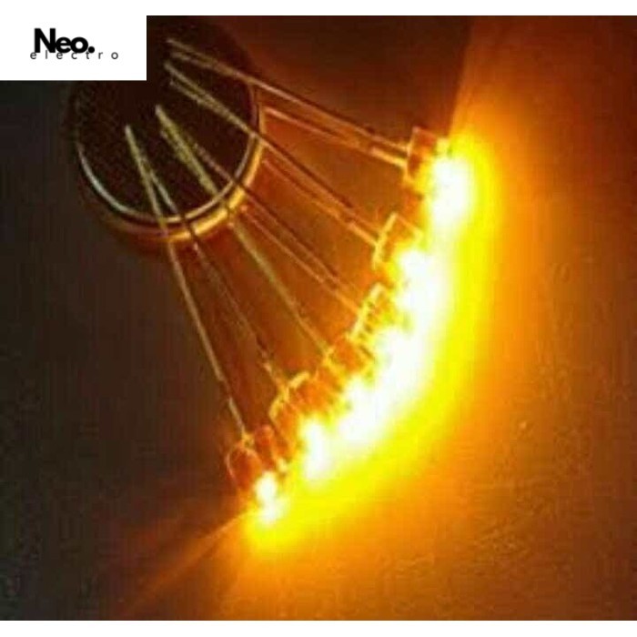Led 10PCS F5 Yellow / Led 5mm Kuning
