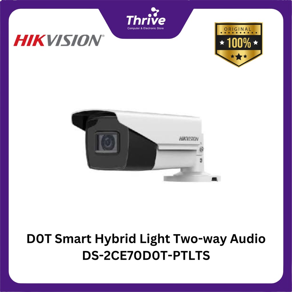 D0T Smart Hybrid Light Two-way Audio DS-2CE70D0T-PTLTS