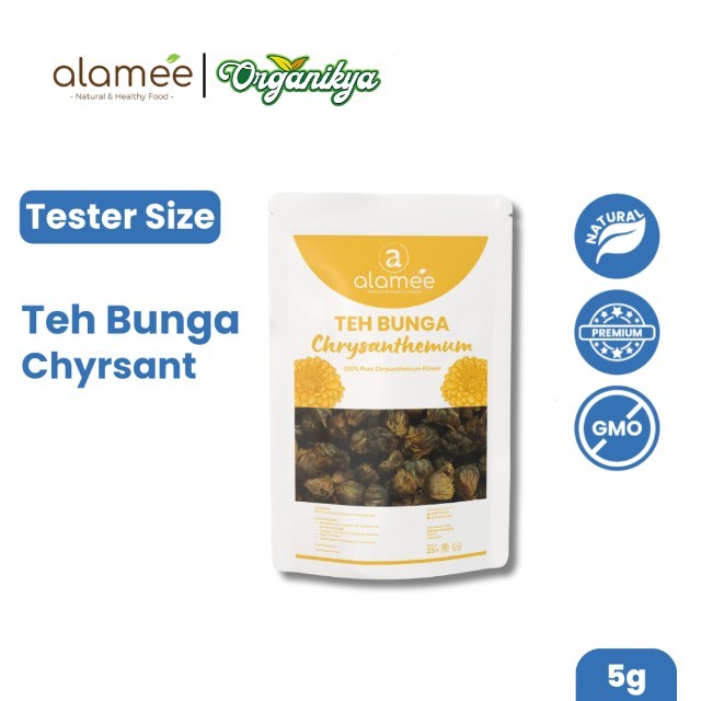 

Teh Bunga Chrysanthemum Tea Krisan Emas Golden Crysant Herbal Alami Organik Alami Crysanthemum 5gr organikya