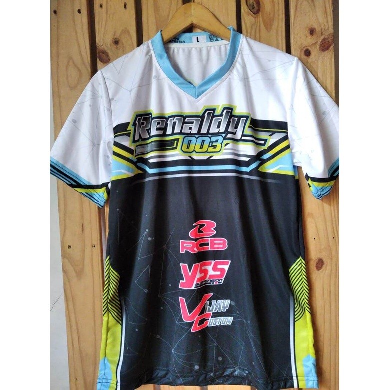 Jersey Racing / kaos balap kaos Custom nama nomor start Murah Full Printing Baju racing desain bebas