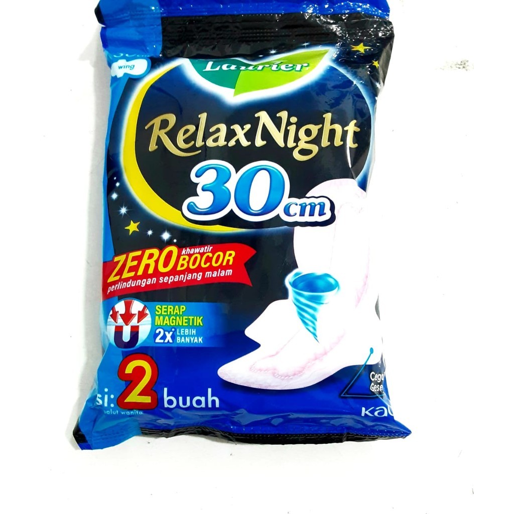 Laurier Relax Night Wing 30 Cm Renceng isi 2 buah Wing