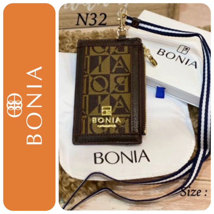 

Bonia Gantungan ID Card Holder Lanyard premium