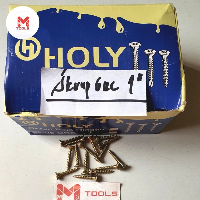 Skrup GRC 1" (harga/100pc) - Skrup Baja Ringan 1" - Sekrup Baja Ringan/Sekrup Grc - Self Drilling Sc