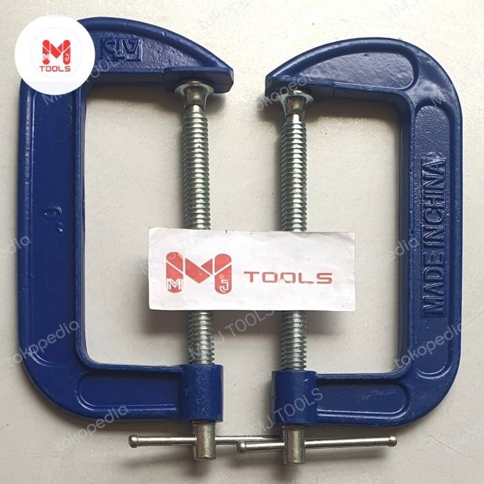 Klem C 6" " Penjepit Kayu C - Jepitan C