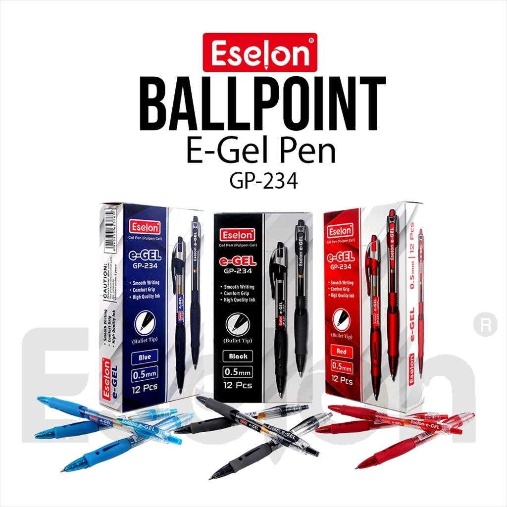 

Pulpen Gel / Gel Pen E-Gel Eselon 0.5mm - GP234