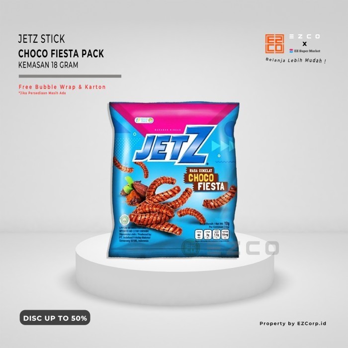 

JETZ STICK CHOCO FIESTA PACK KEMASAN 18 GRAM