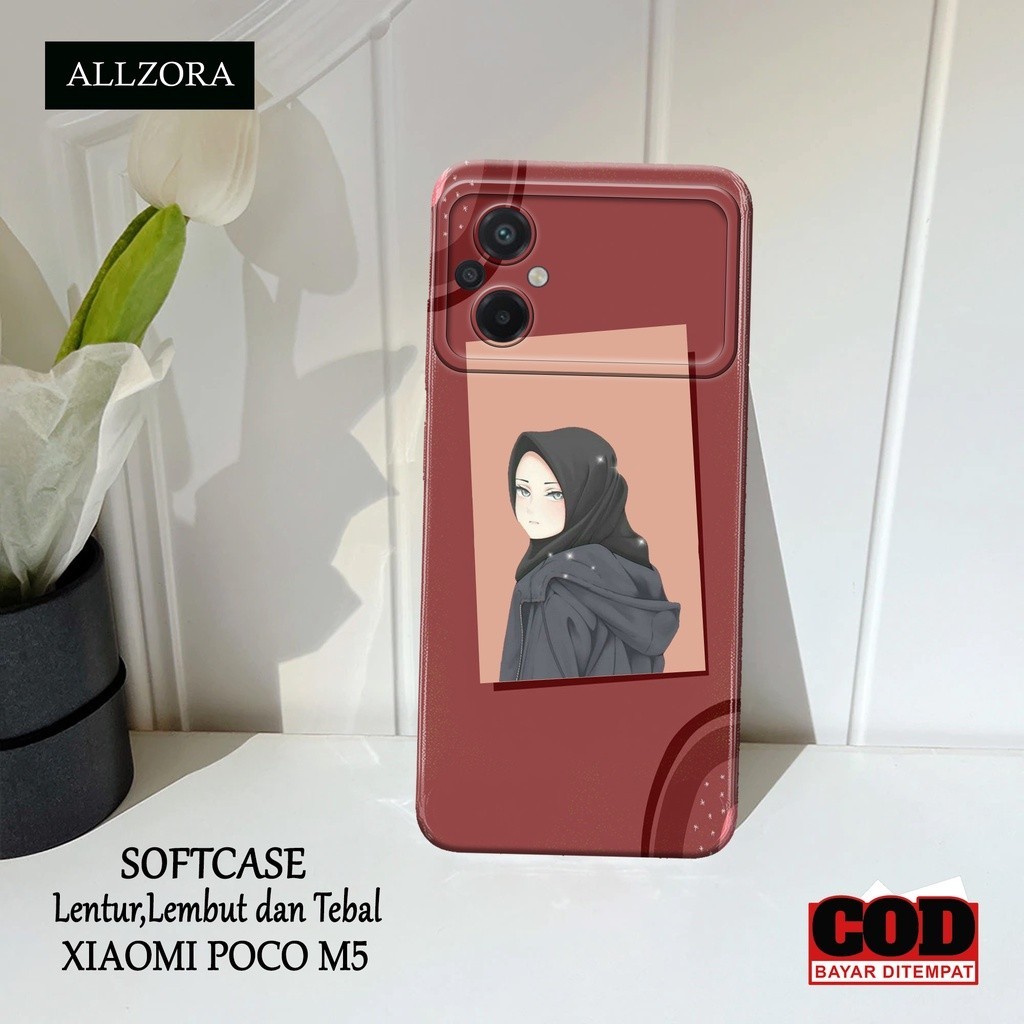 Softcase Hp Xiaomi Poco M5 Terbaru - Casing Hp Xiaomi Poco M5 Terbaru - Fashion Case HIJAB - Case Xi