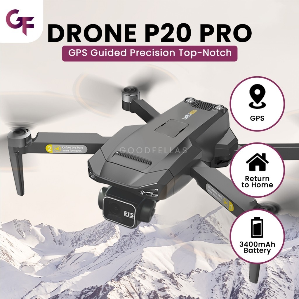 Drone P20 Pro GPS Baterai 3400 mAh 7.4V Return To Home by Goodfellas