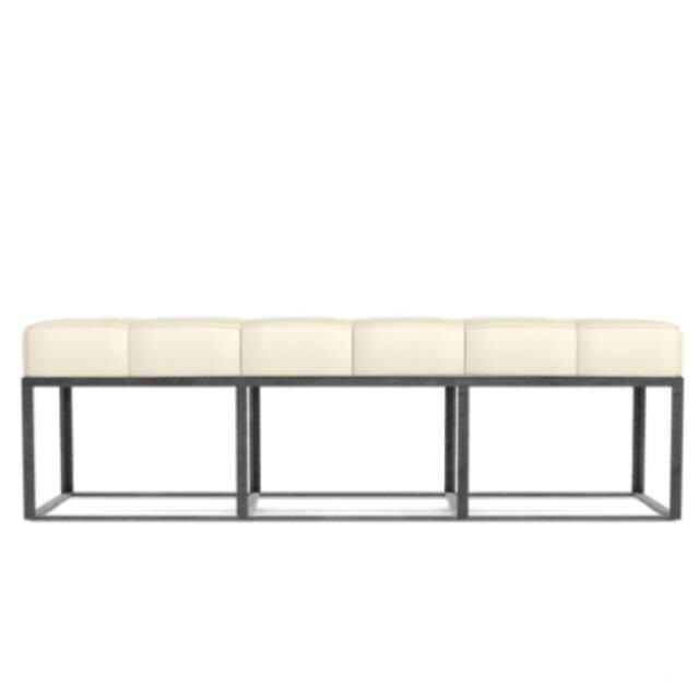 Kursi panjang bench cafe resto coffeeshop bangku tunggu santai sofa tamu kamar teras ruang keluarga