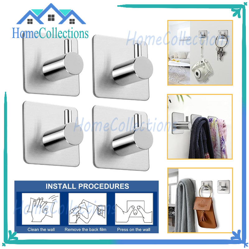 Gantungan Dinding Stainless Steel/Hook Gantungan Tempel/Kuat Stainless Hook Hanger
