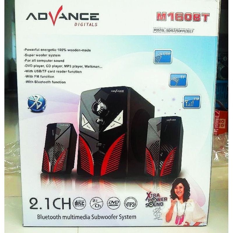 Advance Speaker M160BT Bluetooth Stereo Salon Aktif Extra Bass