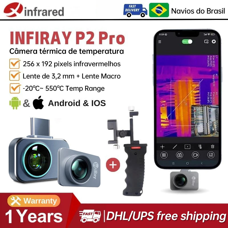 InfiRay Xinfrared P2 Pro Thermal Camera for Phone PCB Circuit Industrial Heating Test Infrared Night
