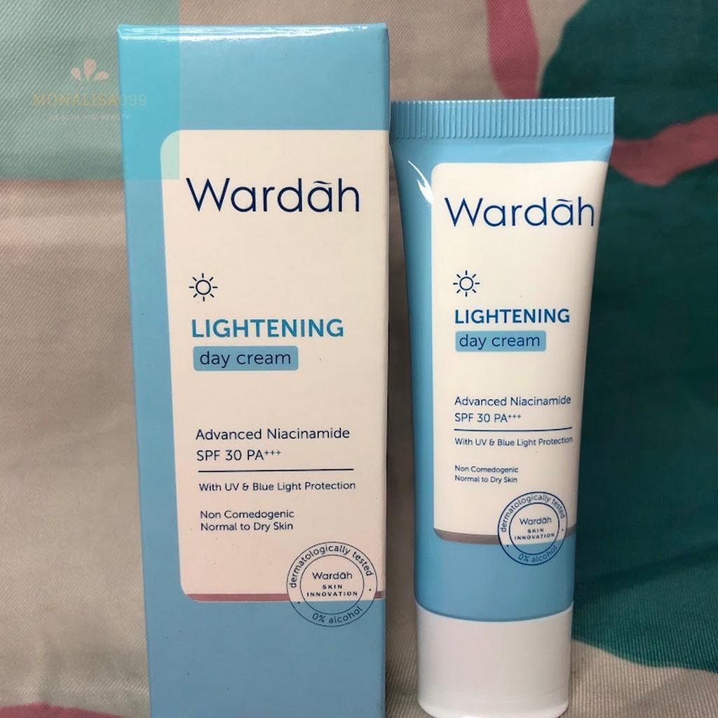 WARDAH Lightening Day Cream SPF 30 20ml / Pelembab Pagi / Krim Siang / Day Cream Wardah / Krim Niaci