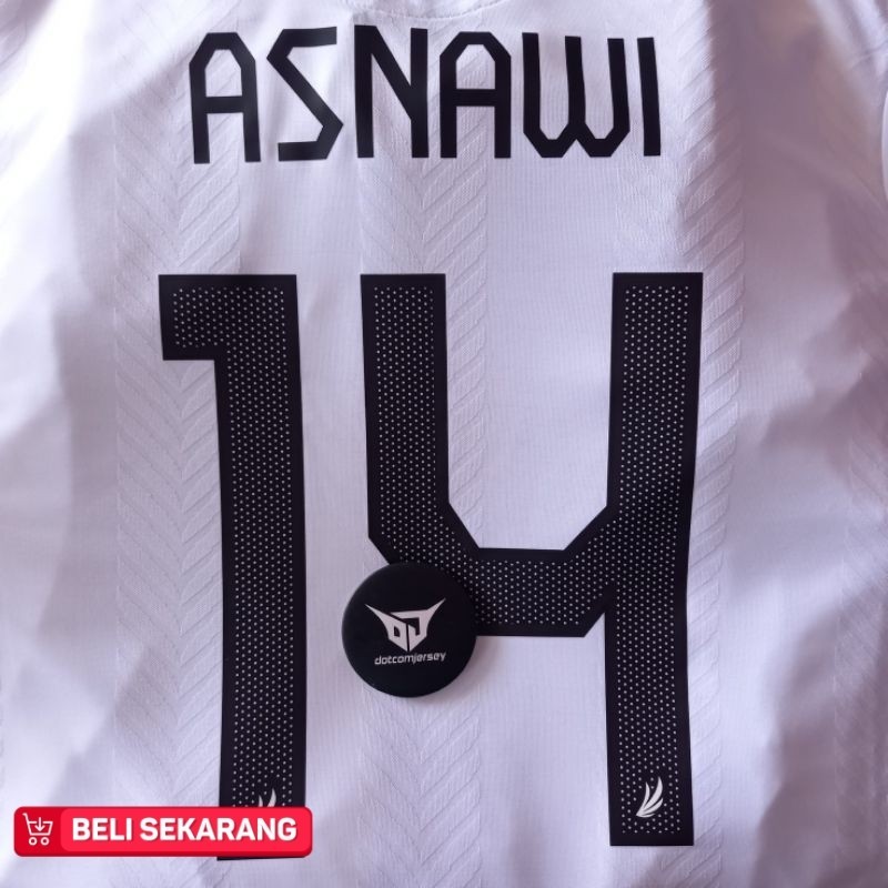 font nameset timnas indonesia away