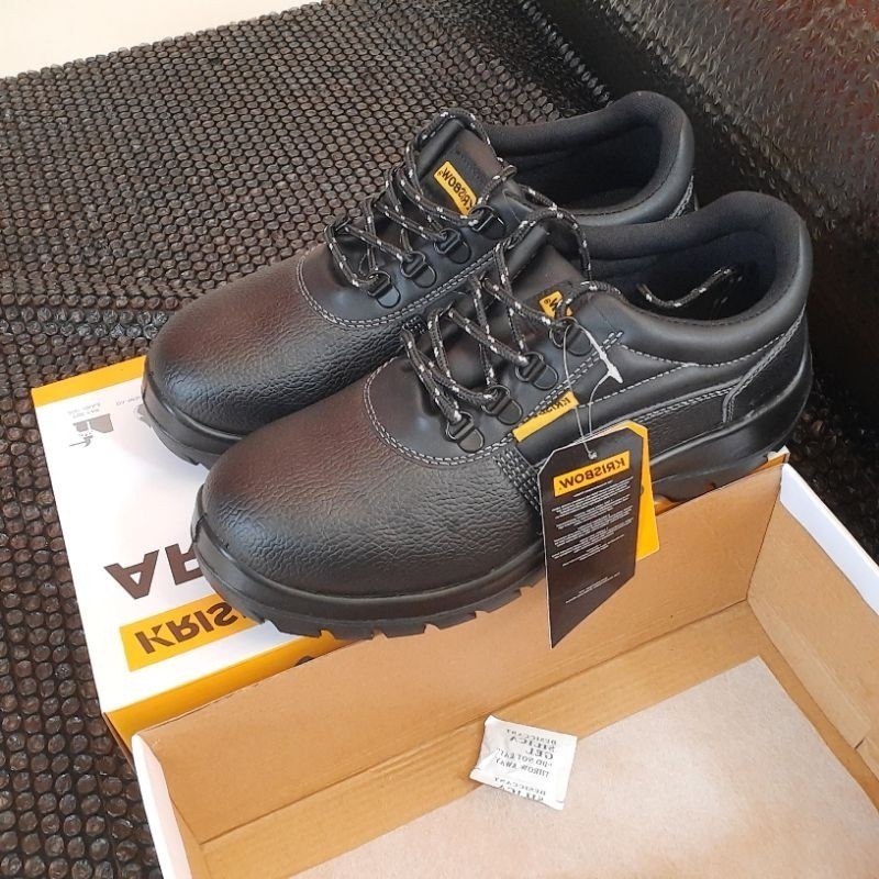 Sepatu Safety/Safety shoes argon Krisbow 4 inch/Sepatu besi/sepatu Krisbow/sepatu proyek