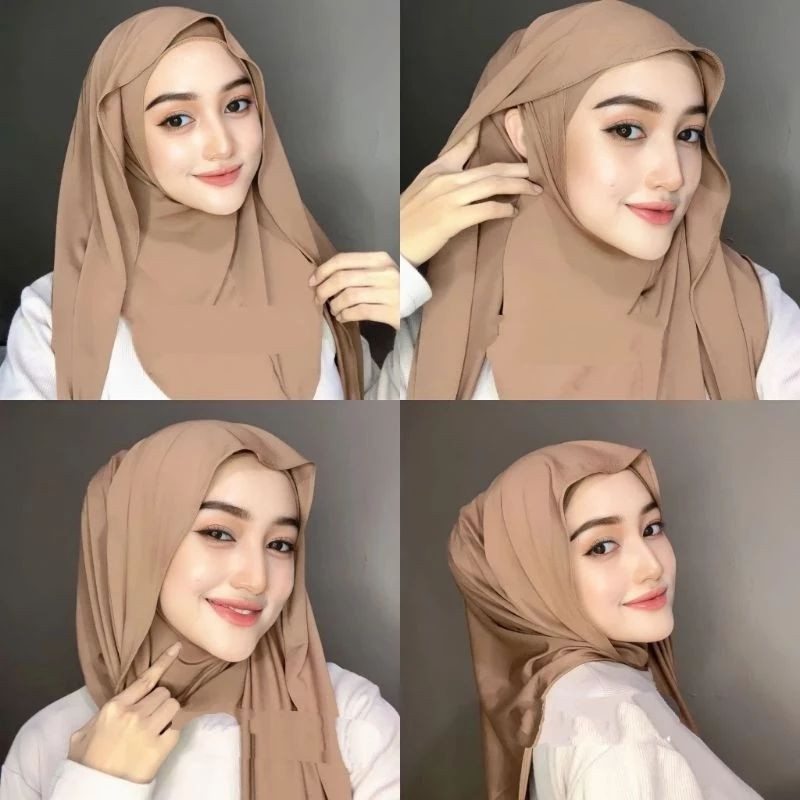 ORLANS - Kerudung Pashmina Inner Ninja Oval Menutup Leher Size Dewasa