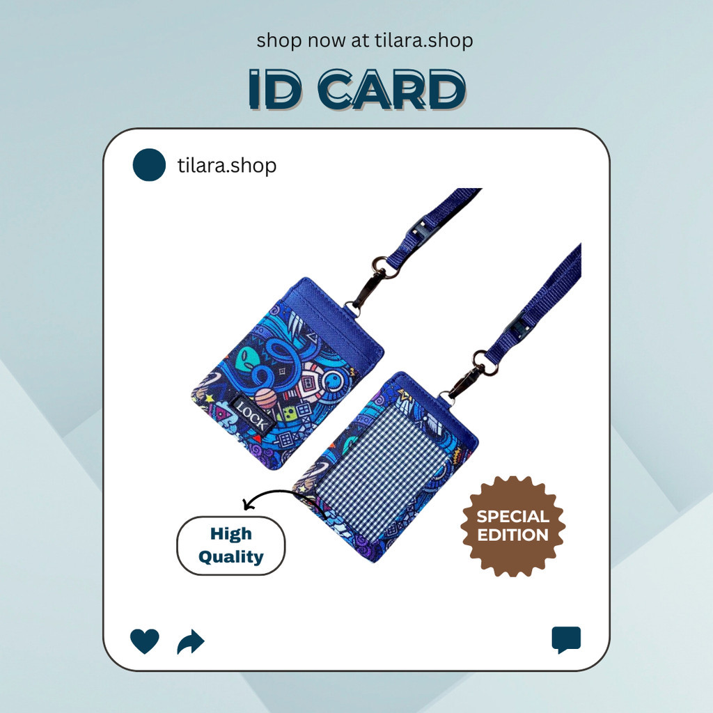 

ID Card Gantung Kasual dengan Lanyard Anti Air untuk Pria dan Wanita TS32
