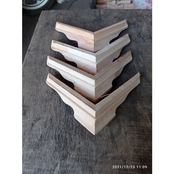 JUAL KAKI KOSAN KAKI SANGKAR KOSAN MENTAH 1 SET ISI 4 PCS KAKI BAWAH KANDANG KOTAK MODEL KOSAM KAYU