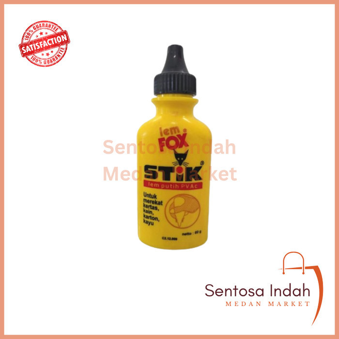 

Lem Fox Stik 60 gram / Lem Putih PVAC Serba Guna