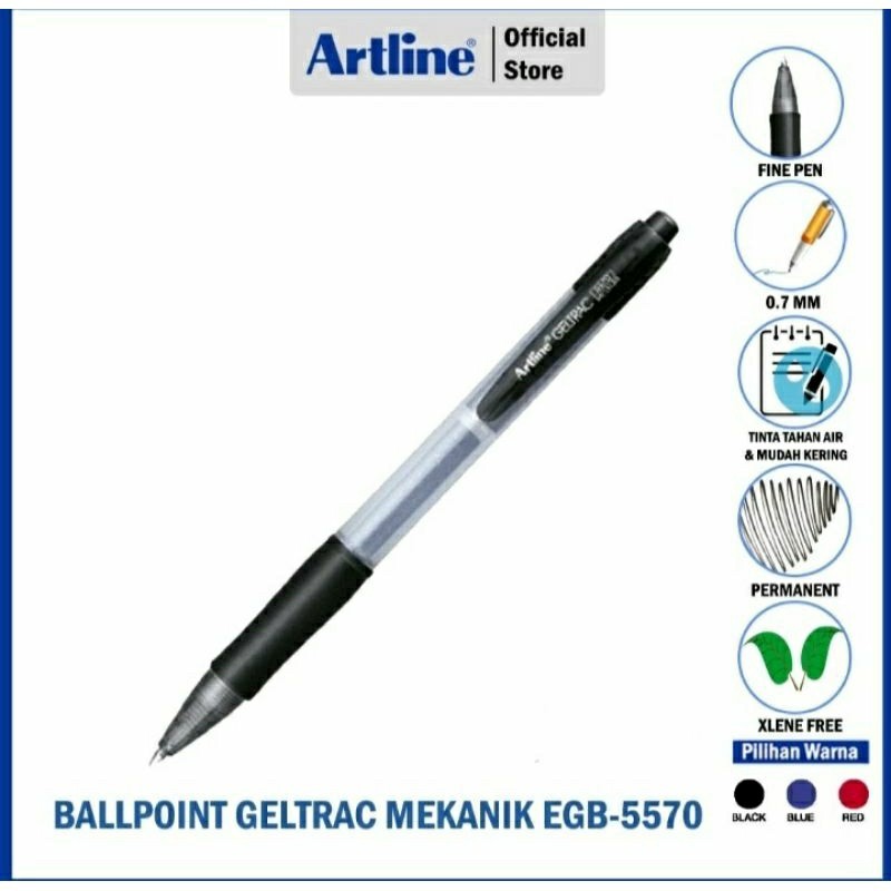 

Pulpen Artline Geltrac Clik(1pcs) || bolpoin Premium Cetekan Artline