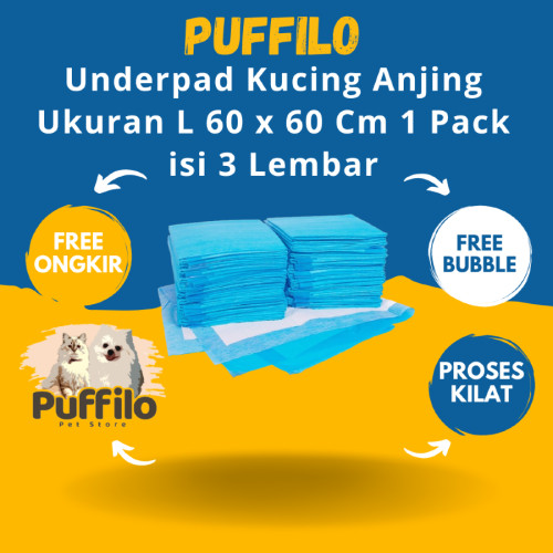 Underpad Kucing Anjing 1 Pack isi 3 Lembar