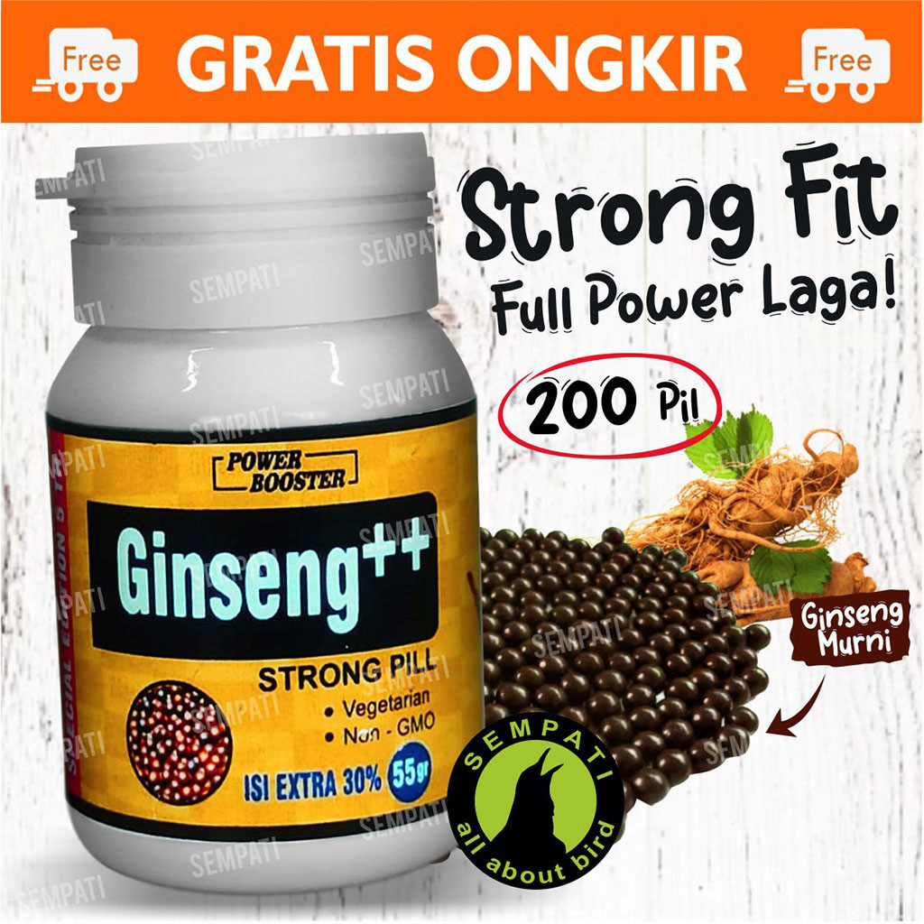 Power Booster Ginseng Plus Pil Kapsul Capsule Obat Kuat Sayap Otot Kaki Kuat Tangguh Siap Tempur Vit