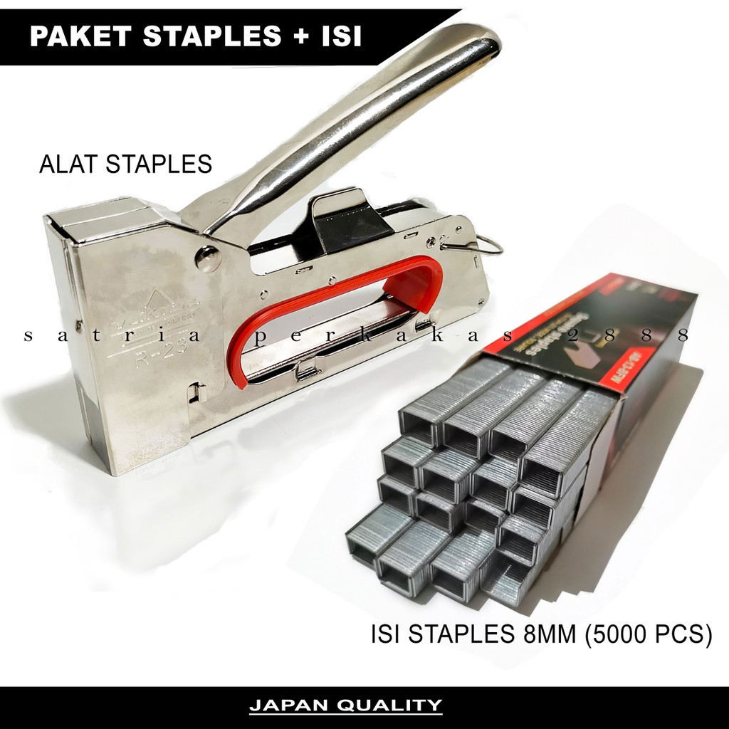 

BISA COD!! PAKET Stapler Tembak Dan Isinya yang cocok Guntacker dan isi guntacker yang cocok Steples + ISI Guntacker