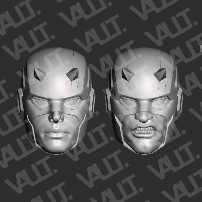 Custom Head Action Figure Marvel Legends Daredevil 1 Mezco Mafex SHF HS  Sculpt