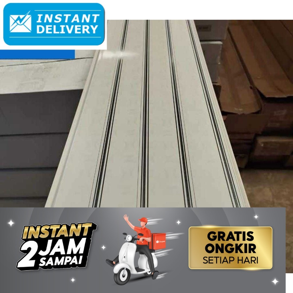 Plafon Pvc Line Silver