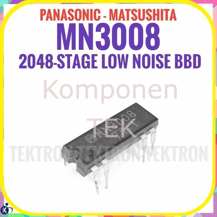 Panasonic MN3008 2048 Stage Low Noise BBD IC Echo